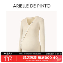 French ARIELLE DE PINTO maternity wear autumn new fashion temperament slim sweater bottoming sweater