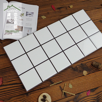 Nordic simple black and white kitchen and bathroom brick 300*600 bright glazed brick bread brick eighteen grid subway brick wall brick