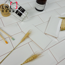 Nordic white brick kitchen and bathroom brick bread brick kitchen wall brick Bathroom tile bathroom subway brick 75*150