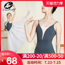 Danzbaby One-piece suit Ballet sling High crotch training body suit Art examination dance suit Gymnastics suit Practice suit 27