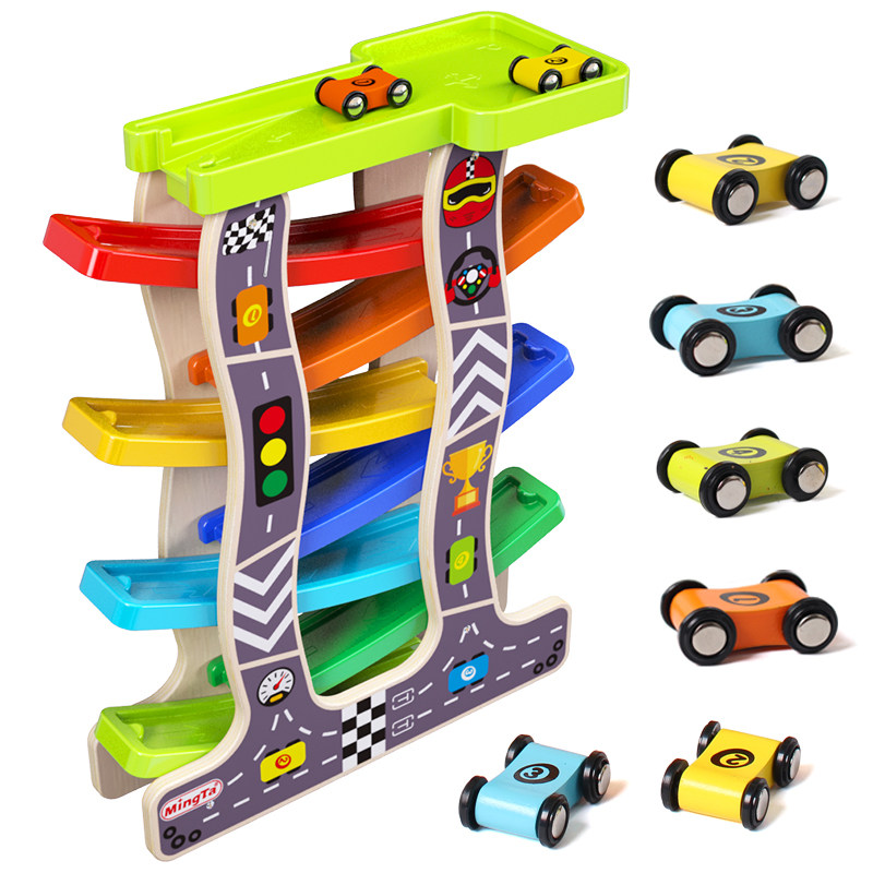 Mingta 1-2-3 years old children's toy boy baby glider car early education puzzle net red track