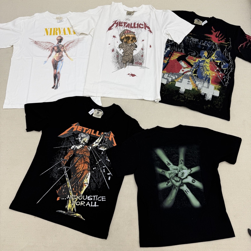 【New Store Benefits】Vintage Rock Band Short-Sleeve 240g Weight, Perfect for Summer 【New Store Benefits】Vintage Rock Band Short-Sleeve 240g Weight, Perfect for Summer