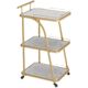 Nordic golden trolley simple household iron dining edge table light luxury mobile coffee table dining car storage rack corner table