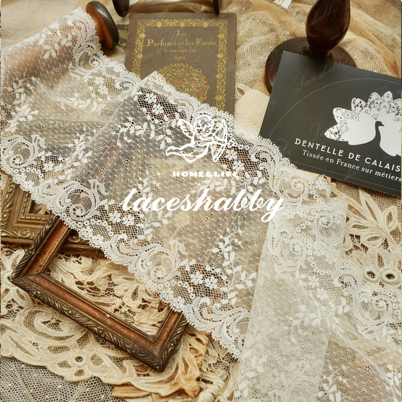 French Imported Traditional Leaves Lace Handmade DIY High-End Lace Trim-332