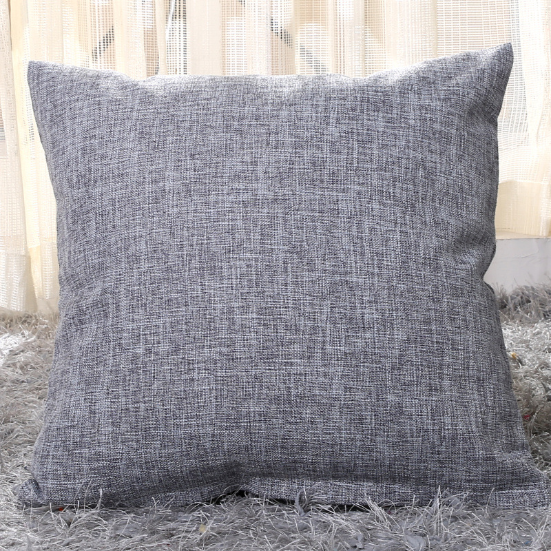 Mỹ dày linen pillowcase mà không cần core Bắc Âu hiện đại nhỏ gọn sofa phòng khách cao cấp đệm màu rắn