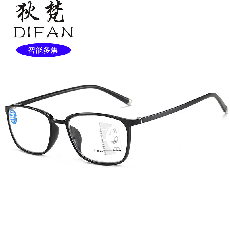 Presbyopic glasses men's ultra-light progressive multi-focus anti-blue presbyopic glasses women's far and near dual-purpose zoom HD flower glasses