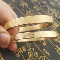 Viurujia Buddhas big irrigation top light truth bracelet big bright curse titanium steel bracelet