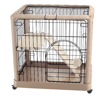 Removable Folding Cat Cage Luxury Cat Cage Pet Resin Litter Cat Supplies Kitten Villa