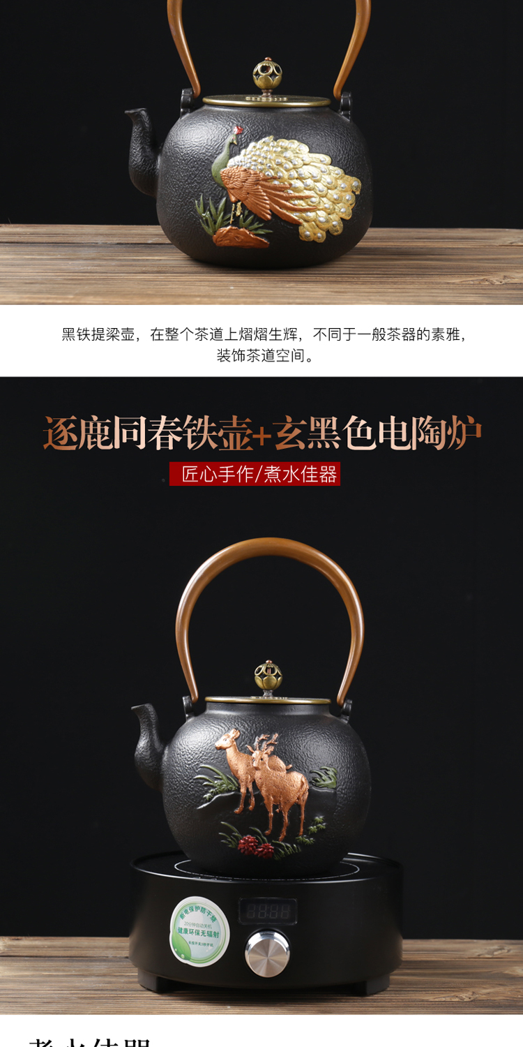 ZongTang Japan iron pot of cast iron tea suit the electric TaoLu boiled tea, the southern household boiled water boiling water pot by hand