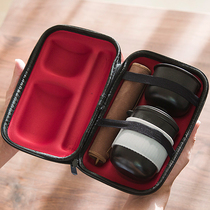 Travel tea set set one pot four cups portable bag quick guest Cup ceramic outdoor tea cup custom LOGO