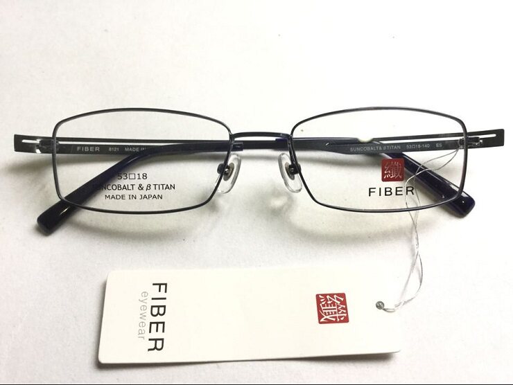 Japan original FIBER myopia eyeglass frame FIBER full frame frame can be equipped with myopia lenses 8121 men