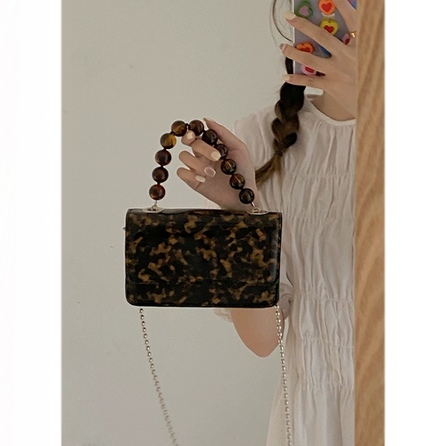 Модная ретро сумка подмышку из жемчуга, янтарная сумка через плечо, коллекция 2021