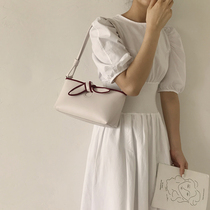 French niche popular bag Women summer 2021 New Tide fashion bow underarm bag Korean shoulder bucket bag