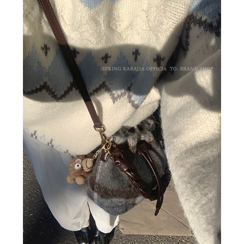 Ретро демисезонная портативная сумка на одно плечо, коллекция 2023, Южная Корея