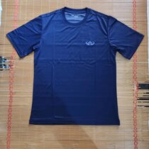 P14 type Tibetan cyan speed dry ground diligent round sweatshirt 14 summer workwear short sleeve round collar T-shirt ground duty work blouse