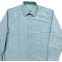 Speed Dry Cotton Medium Youth Inner Lining Clothing Olive Green Suit Spring Autumn Bean Green Mens Summer Long Sleeve Shirt Pure Color W Blouse