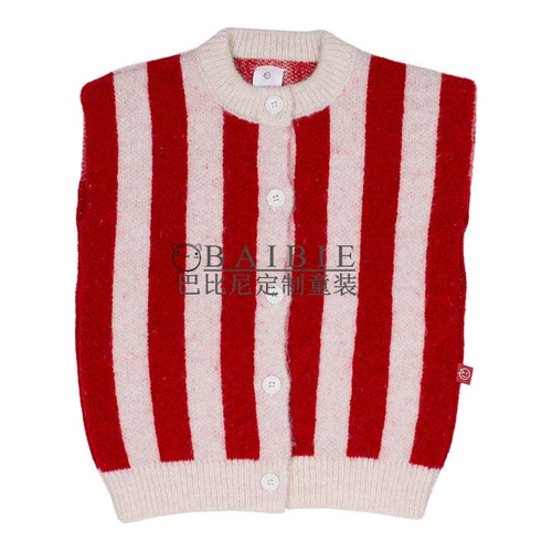 Брендовый детский демисезонный свитер, ретро удерживающий тепло лонгслив подходит для мужчин и женщин, жилет, кардиган