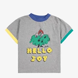 Брендовая летняя футболка с коротким рукавом для мальчиков, комплект для девочек, хлопковая толстовка, джинсы