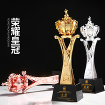 Creative Crystal Resin Trophy Develop Medal Enterprise Annual Meeting Awards Excellent Employee Basketball Competition Honor