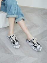 Tide shoes magic hundred dirty shoes increase thick substrate sulfide shoes leisure bag - head slippers female winter