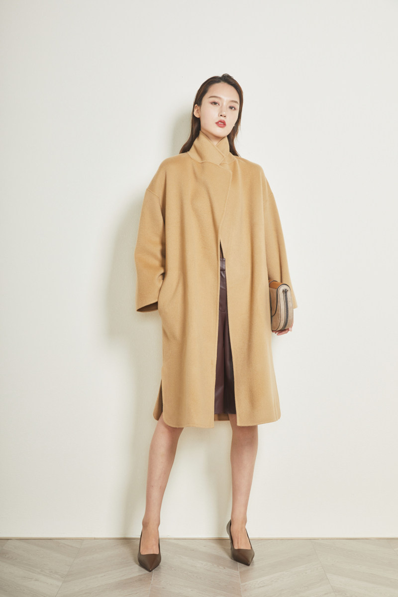 Pure customer orders sold out unsupplemented double - sided cashmere wool coat female