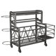 Small Storage Rack with Wheels for Home Use, Sports Basketball Fitness Equipment, Multi-Functional Storage Rack, Yoga Mat Storage Basket