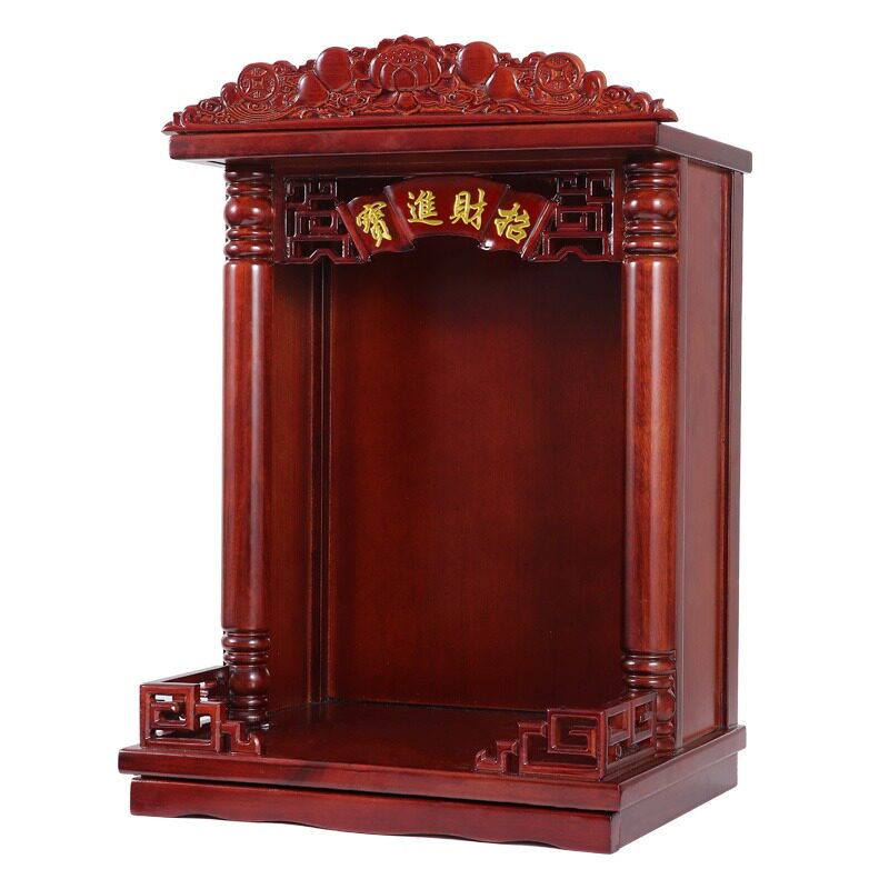 Caixin cabinet cabinet incense case New Chinese style for table modern simple Shentai Guanyin financial god Buddha statue dedicated to the altar of the table