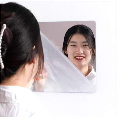 软镜子贴墙自粘高清贴片镜面贴纸卧室柜门全身舞蹈家用亚克力镜子