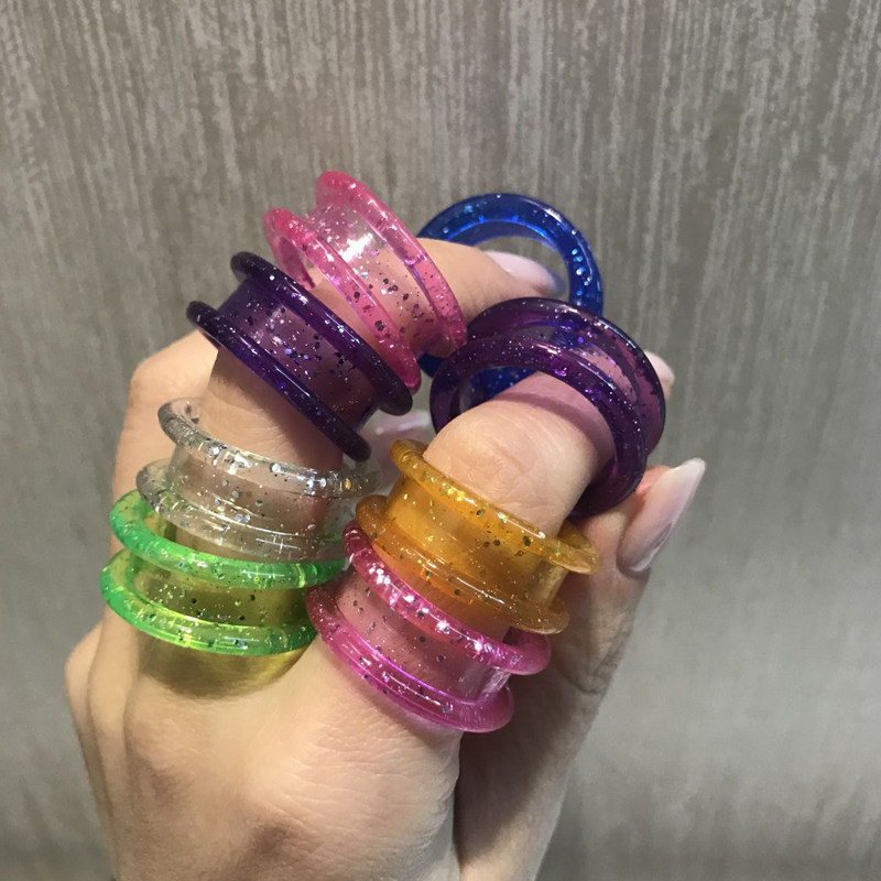 Pet Cat Dog Beauty Scissors With Super Soft Color Crystal Silicone Ring Finger Ring Ring Ringer to taste a pair