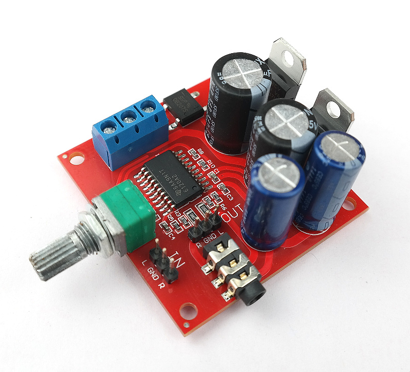 TPA6120 headphone enlarged board dual power supply with rectified voltage-stabilized power supply