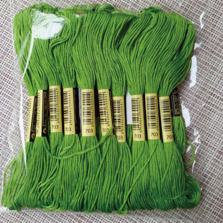 Cross stitch number 703 embroidered line 20 branches 8 m embroidered embroidered wiring rewire cross stitch insole line