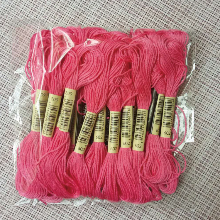 Cross stitch number 602 embroidered line 20 branches 8 m embroidered embroidered wiring rewire cross stitch insole line