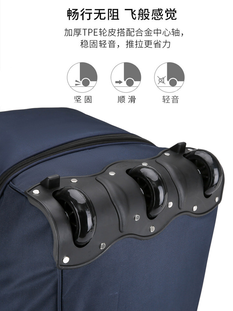 Folding Work Trolley Bag, Travel Luggage Bag, Large Capacity Waterproof Student Bag for Men and Women, Lightweight Portable Travel Bag for Living on Campus