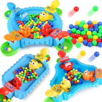 Online red Tongan childrens parent-child toy desktop frog eating bean big bulimia for a puzzle boy to eat the ball beans game