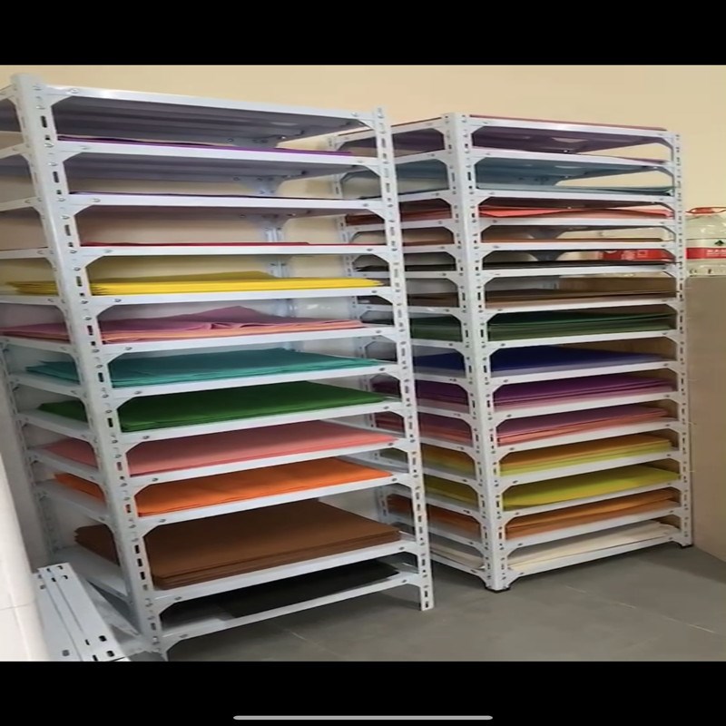 Studio cardboard shelf 4K open cardboard storage rack Drawing paper rack Color rice paper finishing storage rack