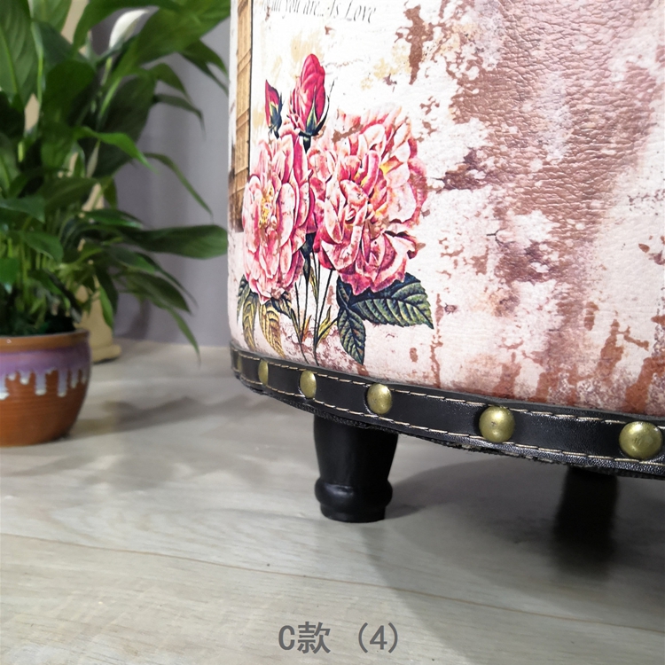 nước Mỹ để làm cũ retro gió công nghiệp thấp phân lối phân thay đổi giày của mình và Ghế nhà trang trí mềm - Cái ghế sofa da bò