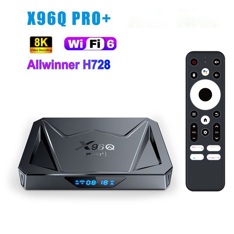 X96 Tv Box X96Q Pro+ H728 Android 14 8K High-Definition Player Tv Box