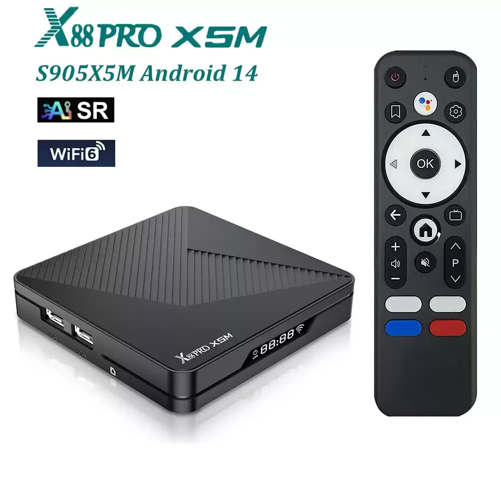 X96M200高清电视盒子4GB RAM 支援H.265 HDMI ARC介面播放器S905X5M四核