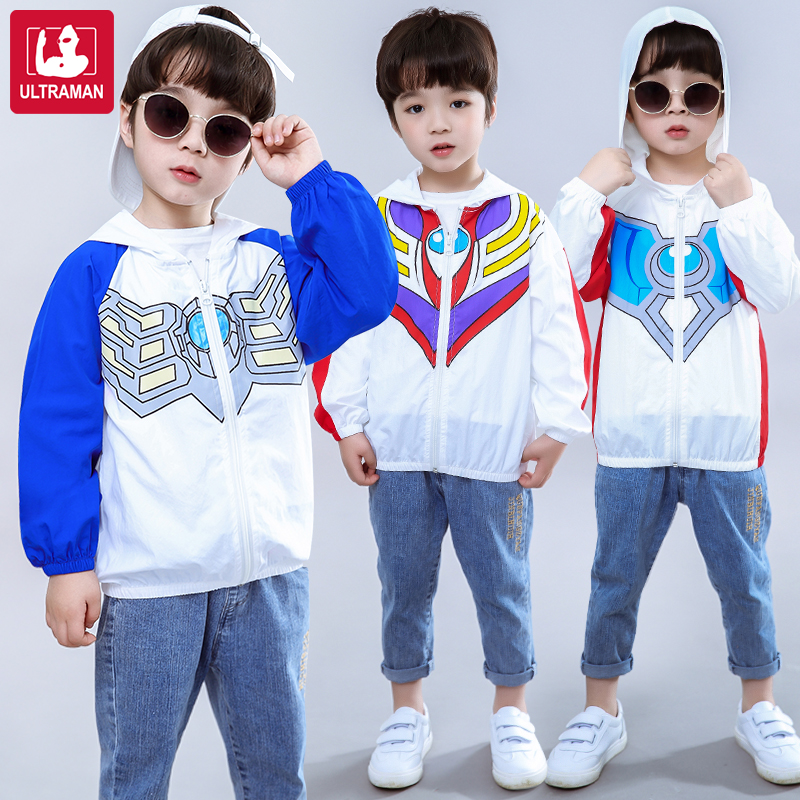 Ultraman Ottman Boy Dress Summer Clothing Sunscreen Clothes 2022 New Children Thin boy Air conditioning jacket