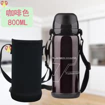 Red wind star senior thermos cup female with cup lid men boys and girls Anti-hot belly ml name kettle