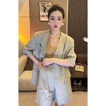 Professional Sister Elegant Temperament Name Yuan High-end Suits Shorts Two Suits Womens Summer Style Casual Senior Feel