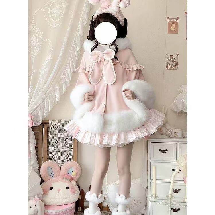 ✨垂耳兔LoLita斗篷：秋冬季百搭神器✨-lolita洛丽塔外套-淘宝好物网
