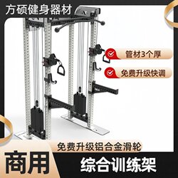 Commercial Rep Squat Rack, Small Bird-Of-Prey Smith Trainer, Home-Use Gantry Rack, Multi-Functional Fitness Strength Equipment