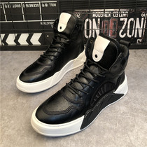 Trembling fast hand in the same style with high help mens shoes winter plus Korean version fashion hip-hop individuality heightening street casual board shoes