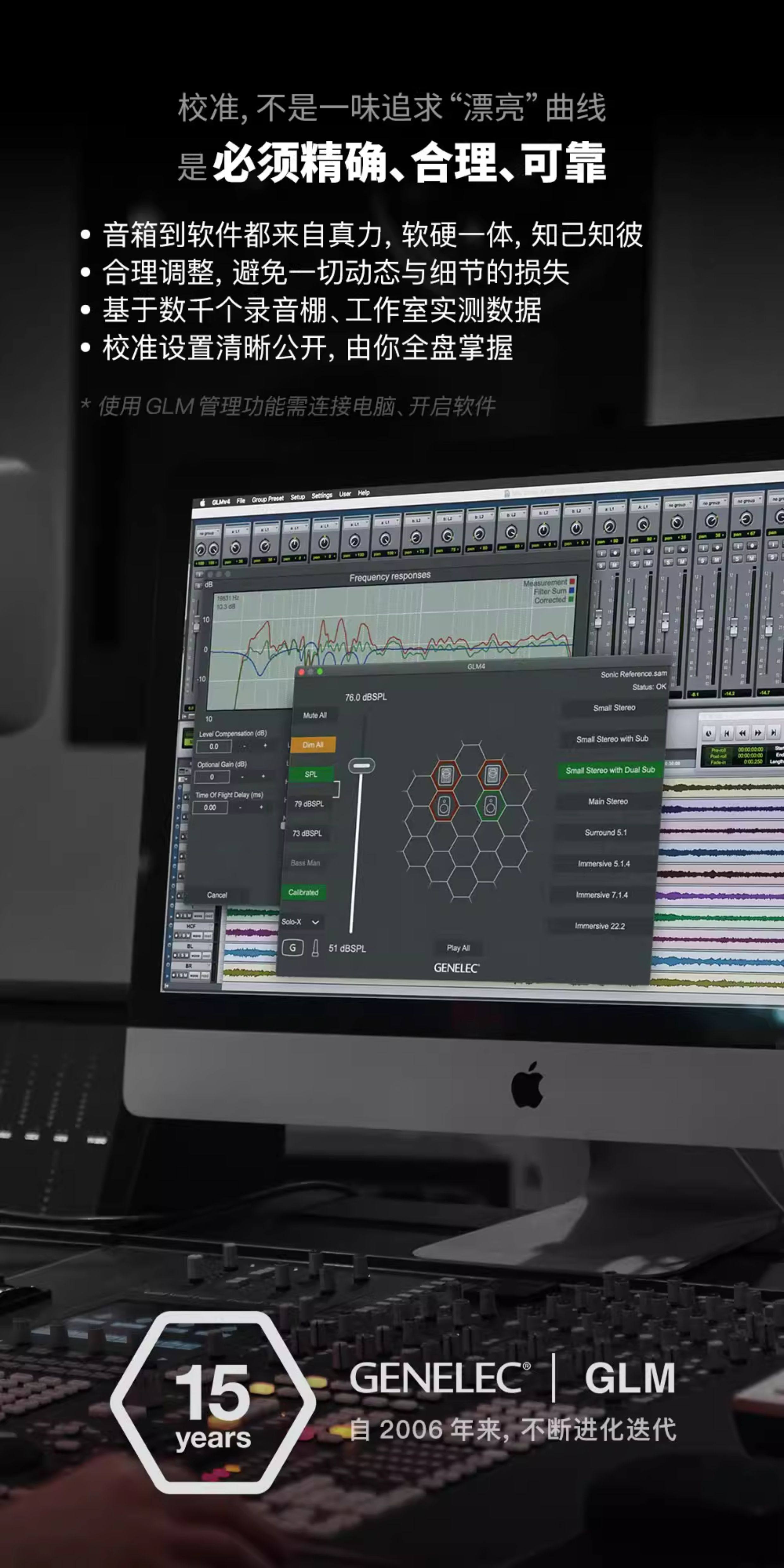 Genelec/真力 8320 智能有源专业监听音箱 SAM系列