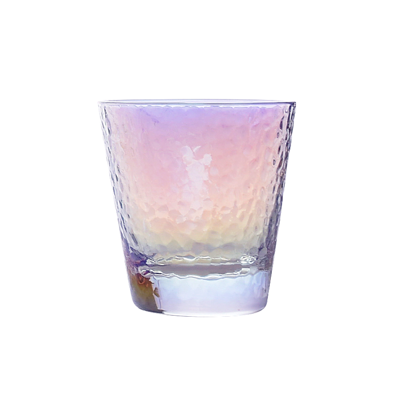 Japanese creative dazzle see hammer eye grain glass glass glass cups cold ultimately responds fruit juice milk cup suit