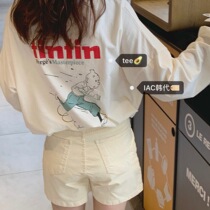 Best color matching premium cute tintin sweatshirt tee=IAC Korea purchase