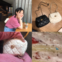 You can recommend a nougat soft cotton feel outer suture crossbody small incense chain bag= IAC homemade