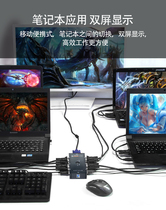 KVM switch VGA four-in and one-out switch computer split screen monitor video monitoring screen splitter