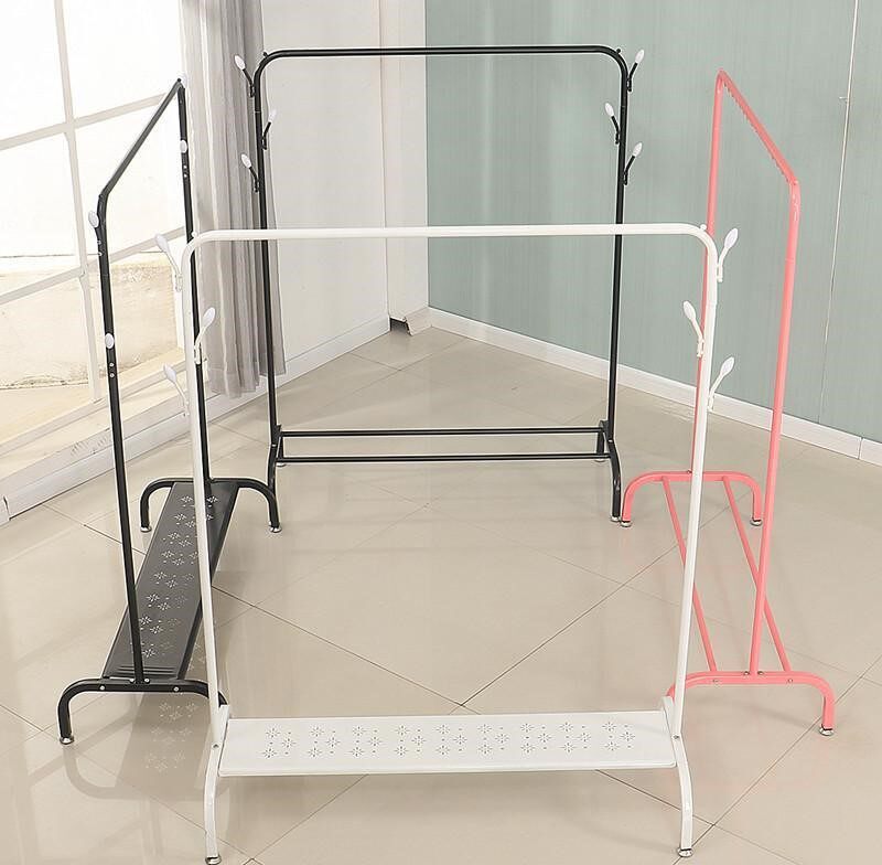 jk hanger floor net red folding storage bedroom hanging clothes rack household single pole simple coat rack